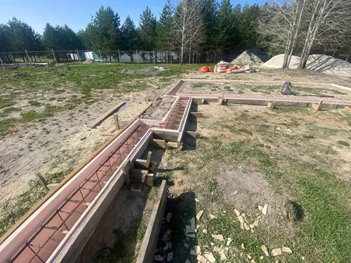 Ленточный фундамент под баню 6 на 4 метра, село Парканы